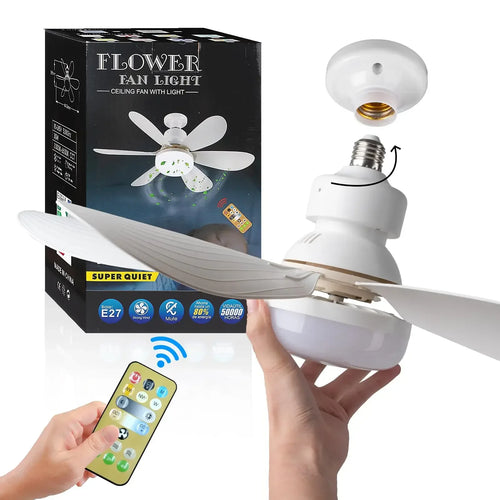 Remote Control LED Ceiling Fan