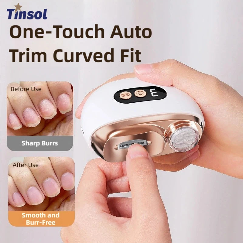 TrimGlow™ Smart Nail Clipper 💅✨ – Clip & Polish in Seconds